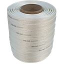 19 mm x 150 m | Cerclage blanc certifié CNS 3677 | 8 bobines par carton