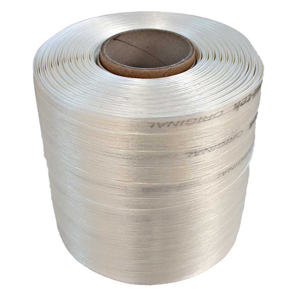 [999009] 13 mm x 250 m | Zertifiziertes weißes Umreifungsband CNS 3677 | 6 Rollen pro Karton